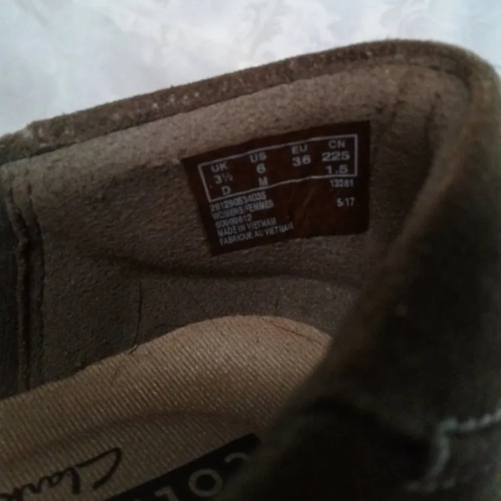 Clarks Collection Tamitha Aster Suede Brown Olive Mary Jane Size 6 ExcellentCond - Picture 10 of 10